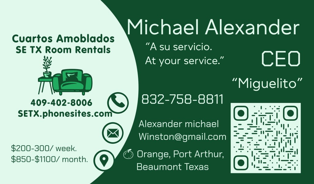 Dry Fit Shirt Green SE Texas Room Rentals
